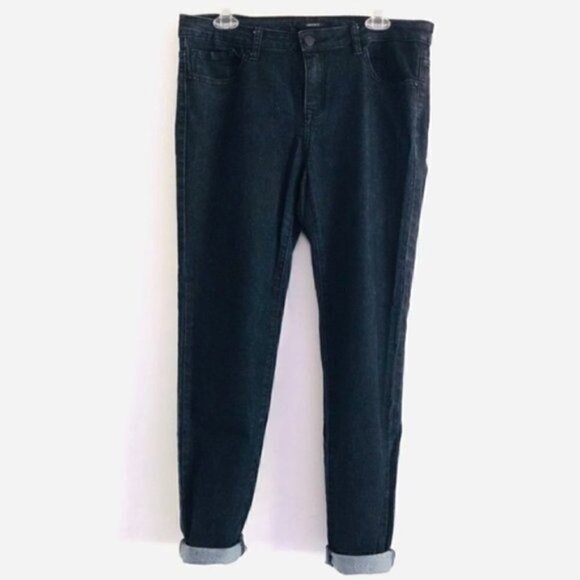 forever 21 Jeans 31 Skinny Denim Dark Blue Wash - Picture 1 of 9